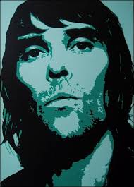 Gallery: Jonathan Crosby. Ian Brown - King Monkey painted using two shades of green and black acrylic - ian_brown_338x470