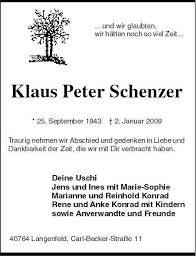 Klaus Peter Schenzer-40764 Lan | Nordkurier Anzeigen