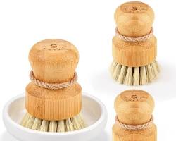 Image of Natural Dish Scrubber and Brush Set
