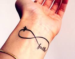 2pcs FAITH LOVE HOPE heartbeat tattoo InknArt by InknArt on Etsy via Relatably.com