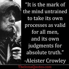 Aleister Crowley Quotes On Magic. QuotesGram via Relatably.com