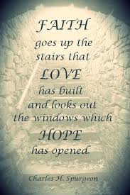 FAITH goes up the stairs that LOVE has built and looks out the ... via Relatably.com