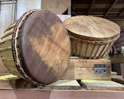 Gegedem alat musik tradisional Gayo Aceh Tengah, buatan AI