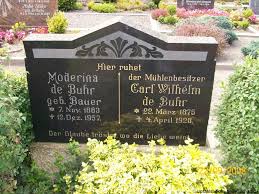 Grab von Carl Wilhelm Buhr, de (22.03.1875-04.04.1928), Friedhof ...
