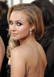 Hayden Panettiere Tattoo Quote On Back #tattoo #celebrity #quote ... via Relatably.com