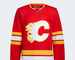 Image of Calgary Flames home jersey