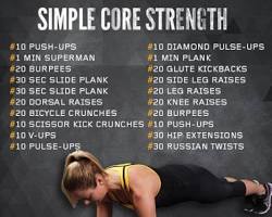 Strengthen your core muscles. resmi
