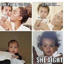 Blue and North LOL! | LOLs | Pinterest | North West, Blue Ivy and Meme via Relatably.com