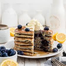 Blueberry Blue Cornmeal Pancakes - Restless Chipotle