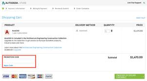 Where to apply Promotion Code in Autodesk Online Store | Search ...