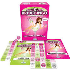 Drink & Dare Bride Bingo - For a House Party or the Bar