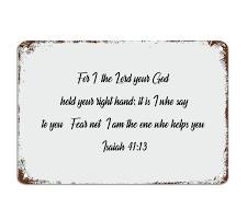 Image of Isaiah 41:13 quote wall art