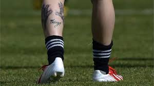 Thiago tatoo on Messi