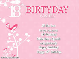 18th Birthday Wishes, Greeting and Messages | Wordings and Messages via Relatably.com