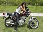 Girl on a Motocycle
