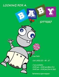 Free Babysitting flyer templates and ideas: make your own! via Relatably.com
