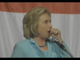 Image result for hillarys coughing meme