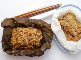 Lo Mai Gai (Chinese Sticky Rice Wrapped in Lotus Leaf) Recipe