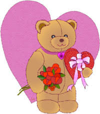 Image result for free clip art flower teddy bear
