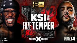 Misfits Boxing 4 fight card running order and times for KSI vs Faze Temperrr