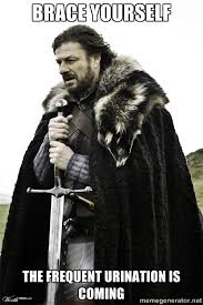 Brace yourself the frequent urination is coming - Brace Yourselves ... via Relatably.com