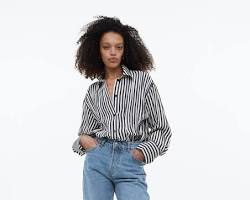 Image of H&M High Waist Straight Jeans
